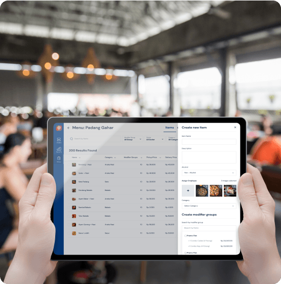 Gula BackOffice - Menu Management